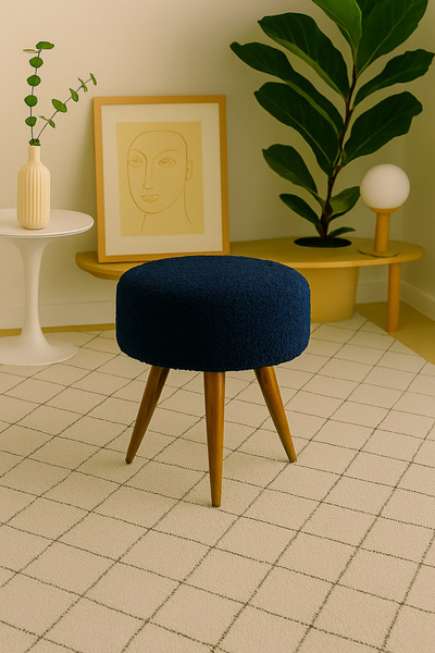 eda hacıoğlu edam bedding group Teddy Oval Peluş Puf Bench