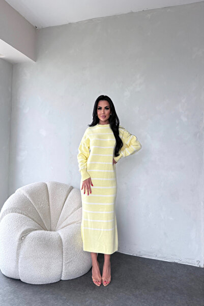 kamacibutik BİSİKLET YAKA TRİKO ELBİSE STANDART BEDEN (S/M/L/XL) UYUMLUDUR