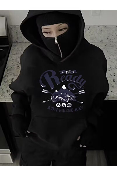 LAND MODA سترة صوفية للجنسين من Snow Masked Ninja من الصوف السميك بخيطين