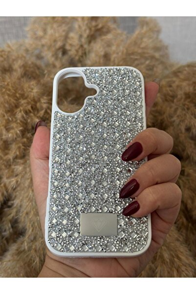 Hatreds Apple iPhone 17 Uyumlu Kamera Korumalı Parlak Taşlı Şık Görünümlü Lüx...
