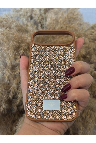 Hatreds Apple iPhone 17 Air Uyumlu Kamera Korumalı Parlak Taşlı Şık Görünümlü...