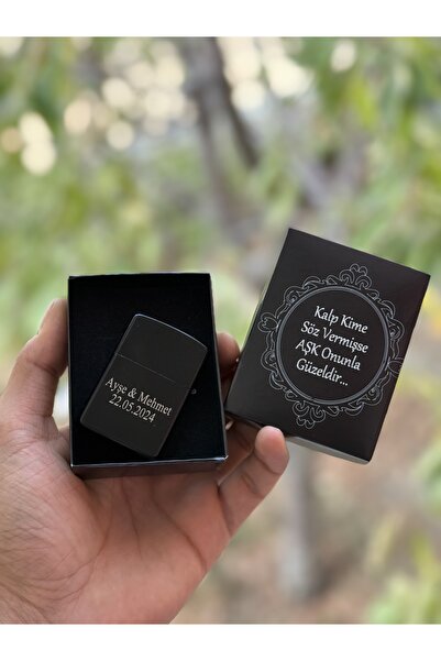 Çelik Resimli Benzinli Çakmak - En Güzel Hediye