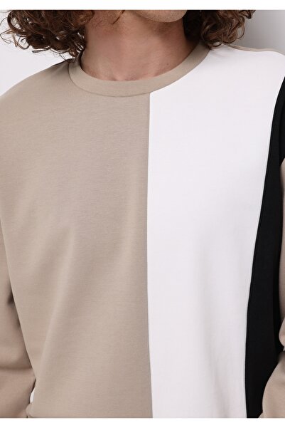 Colin's Comfort Fit Erkek Bej Sweatshirt