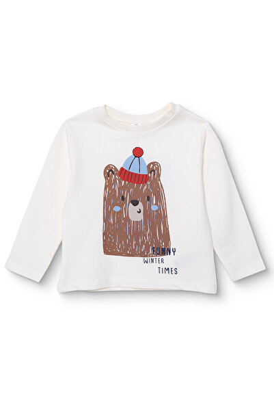 ebebek Hello Baby HelloBaby Erkek Bebek Hello Cute Bear Uzun Kol Tshirt İki İ...