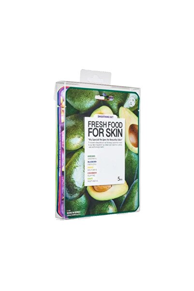 farmskin قناع الوجه Fresh Food For Skin - عبوة من 5 قطع - عبوة تنعيم
