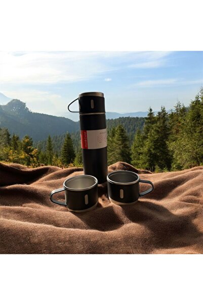 Sarego Outdoor Thermos and Camping Cup Set – 3 Pieces |   Hot & Cold Retentio...