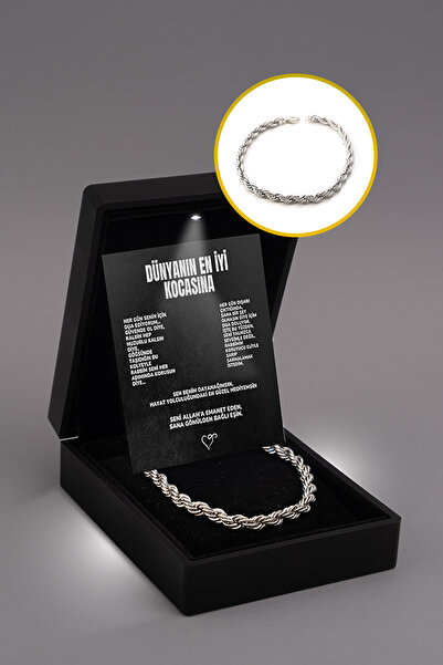 Myla ''Dünyanın En İyi Kocasına'' Erkek Burgu Bileklik