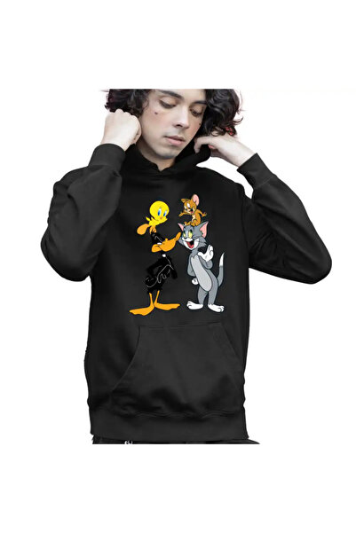 OEM Παιδική Μπλούζα Φούτερ για Αγόρια Daffy Duck Tom Jerry Tweety
