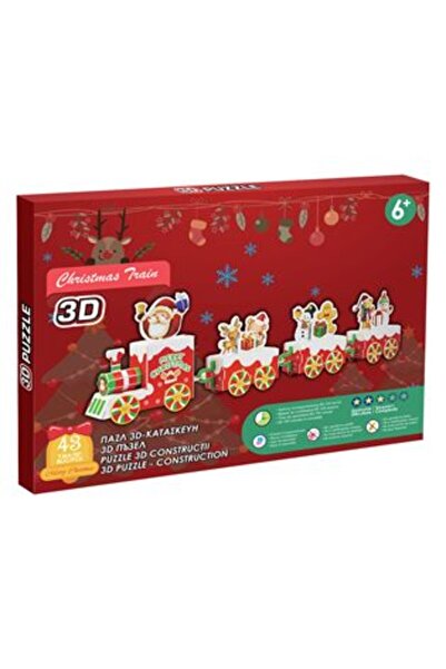 SHOPIENS 3D Christmas Puzzle Santa Claus & Toy Train 60 x 6 x 17 cm