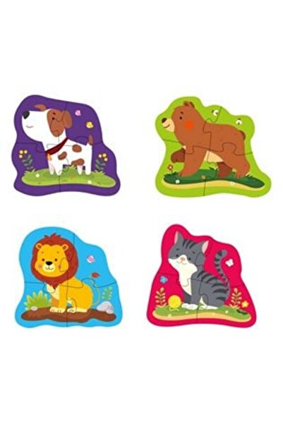 SHOPIENS 4 Animals Puzzle for Kids (16 pieces)