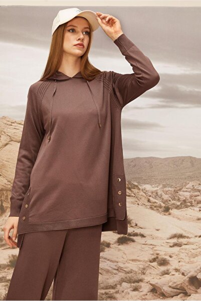 Alvina Hooded Knit Tunic 45855