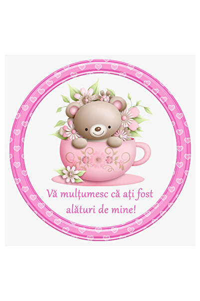 OEM Etichete marturii botez 18 - Set 50 buc.