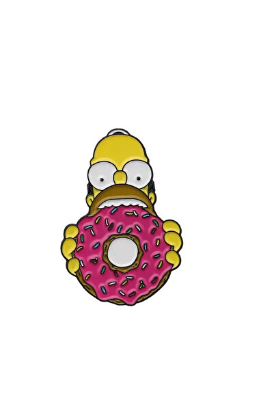 Miniso XZ1914 Funny Animation The Simpsons Brooch Homer Marge Bart Metal Badge Lapel Pin Backpack Accessori