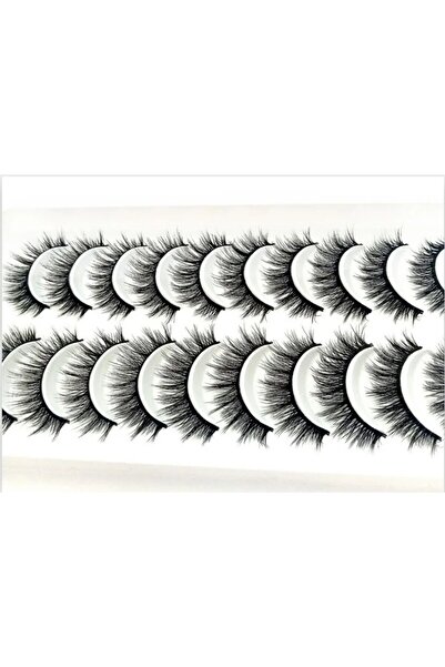 Choice24 10pairs 3D-133 New 10 Pairs Eyelashes Makeup Soft Fluffy 3D Faux Mink False Eyelashes Natural Handma