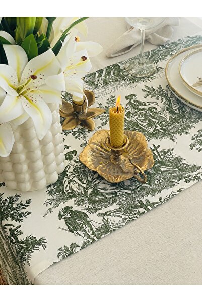 HOME OF BLOSSOM Toile De Jouy Runner 40*120cm