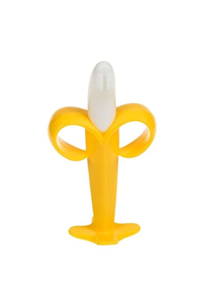 SHOPIENS Silicone Teething Toy, Banana Model, Unisex, 6x2x12.5cm, 0+ Months