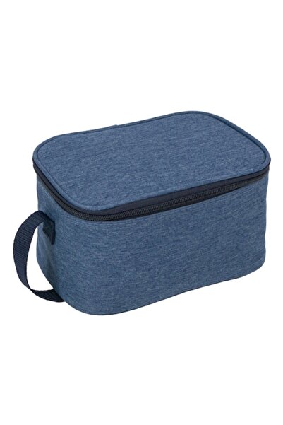 SHOPIENS Geanta Izoterma, Blue Jean, Material Sintetic, Capacitate 4L, Dimens...