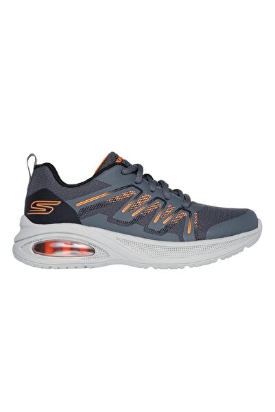 SKECHERS حذاء مايكروسبك ماكس أدفانس سبيكر بإغلاق فيلكرو - فحمي وأسود