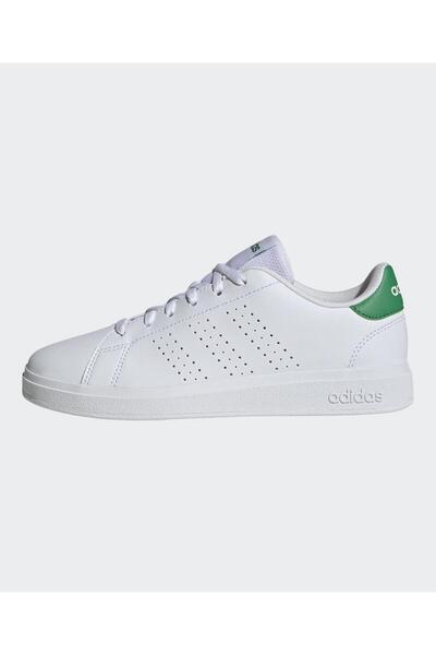 adidas حذاء سنيكرز Advantage Base 2.0 برباط - أبيض سحابي وأخضر