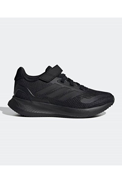 adidas حذاء رياضي Runfalcon 5 ذو أربطة مرنة - أسود أساسي