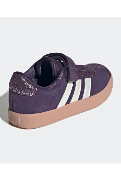 adidas VL Court 3.0 Velcro Closure Sneakers - Purple