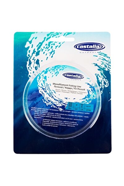 SHOPIENS Fir Pescuit Monofilament Castalia, 0.2mm, Lungime 200m, Rezistenta 3.76kg, UV Rezistent, MYONNA IT &