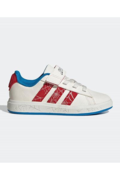 adidas حذاء رياضي جراند كورت سبايدرمان - أبيض