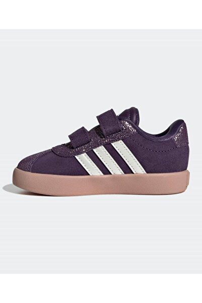 adidas VL Court 3.0 Velcro Closure Sneakers - Purple