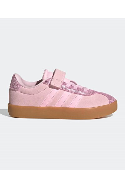 adidas VL Court 3.0 Velcro Closure Sneakers - Pink
