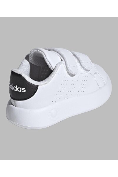 adidas Advantage Hook & Loop Strap Closure Shoes - White