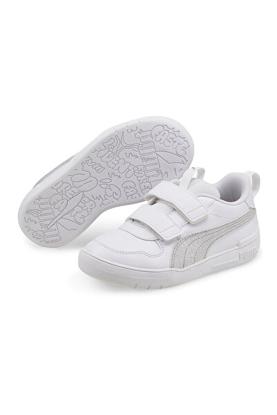 Puma حذاء Multiflex Glitz FS بإغلاق فيلكرو - أبيض