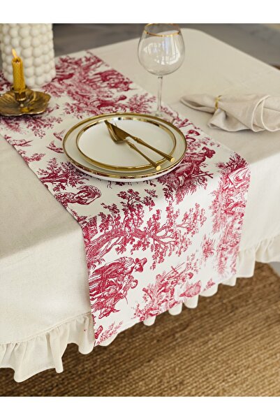 HOME OF BLOSSOM Toile De Jouy Runner 40*120cm