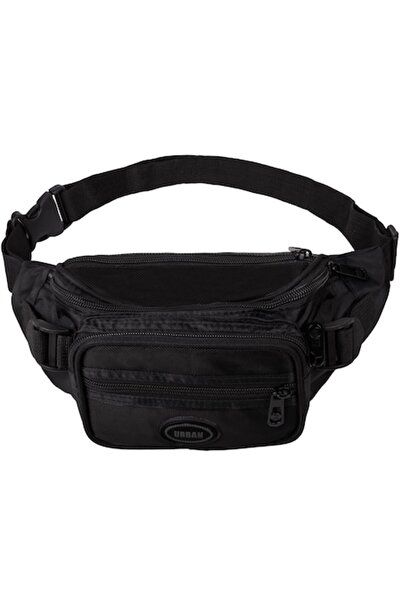 MYONNA IT & E- COMMERCE Urban Waist Bag, Black, Polyester, 30x13x9 cm, Adjustable Strap, Multiple Compartments