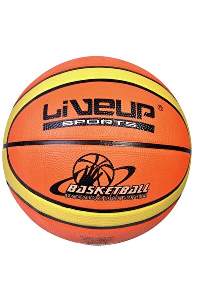 SHOPIENS Minge Baschet Liveup Sports, Marime Nr. 5, Portocaliu-Galben, Utilizare Indoor/Outdoor, MYONNA IT &