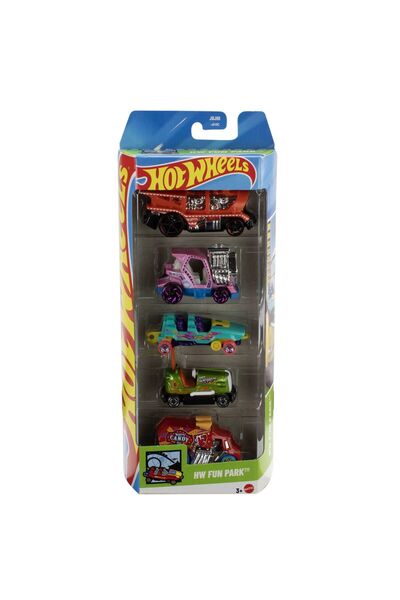HOT WHEELS SET OF 5 HW FUN PARK CARS