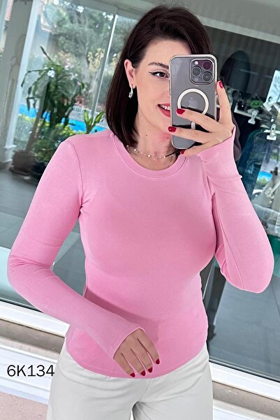 İnce Topuk بدلة من قماش الليكرا بتصميم متشابك 6k134