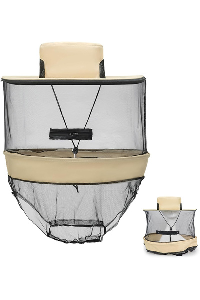 OEM Detachable beekeeper hat with insect net, fishing, camping, hiking