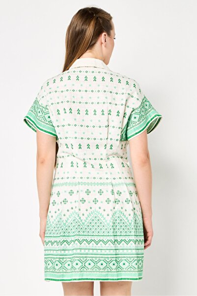 Maje Women Embroidered Shirt Dress, Multicolor