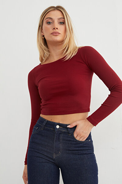 Fulla Moda Basic Boat Neck Modal Bodysuit