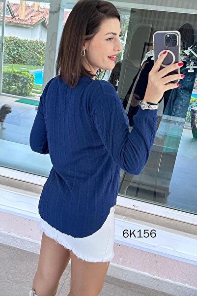 İnce Topuk V-Neck Veronica Knitwear Blouse 6K156