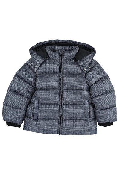 Chicco Boys' grey quilted jacket with Hooded