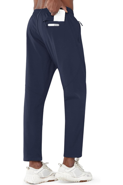 OEM Men's thermal running sports pants, blue, S