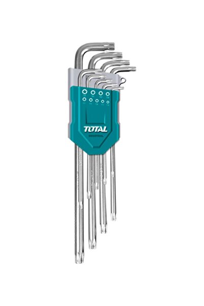 TOTAL 9-Piece Torx Key Set Silver / Green