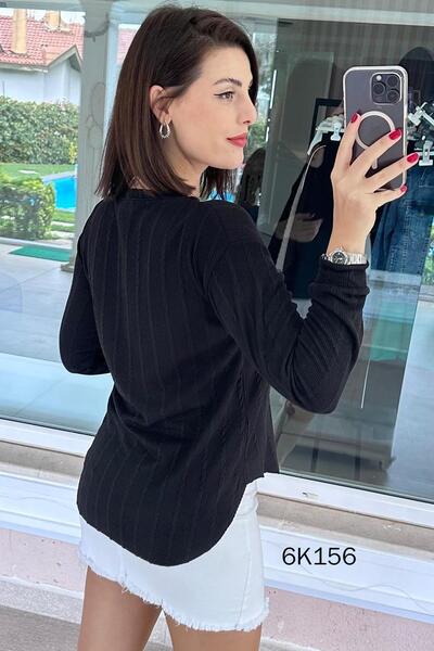 İnce Topuk V-Neck Veronica Knitwear Blouse 6K156