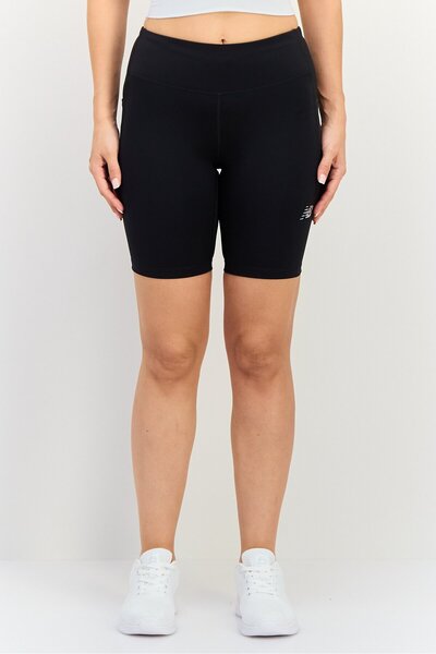 New Balance Women Fitted 8 Inseam Running Shorts, Black