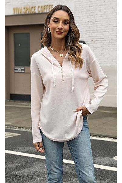 OEM Women's slim fit sports hoodie, beige XL