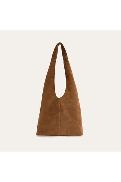 Mudo Dropped Shoulder Genuine Leather Handbag