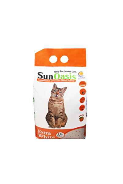 Sun Oasis أفضل أنواع رمل القطط - متكتل مع بنتونيت الكالسيوم