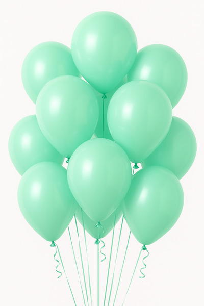 Parti dolabı 10Pcs Mint Green Mint Pastel Balloon Matte Turquoise Birthday Decoration Party Ornament Flying with Helium