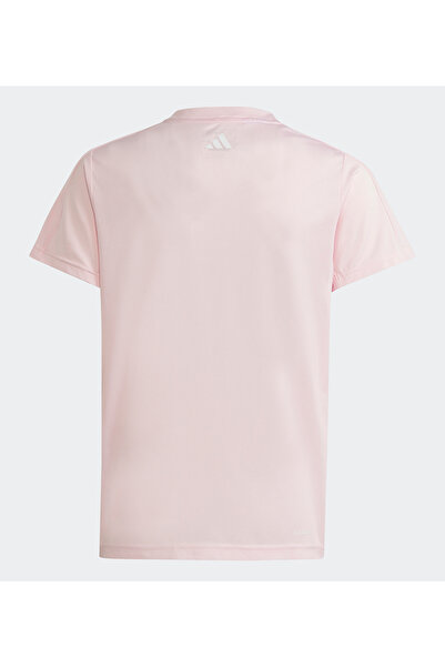 adidas Junior Train Essentials Aeroready Regular Fit Logo Training T-Shirt - Pink